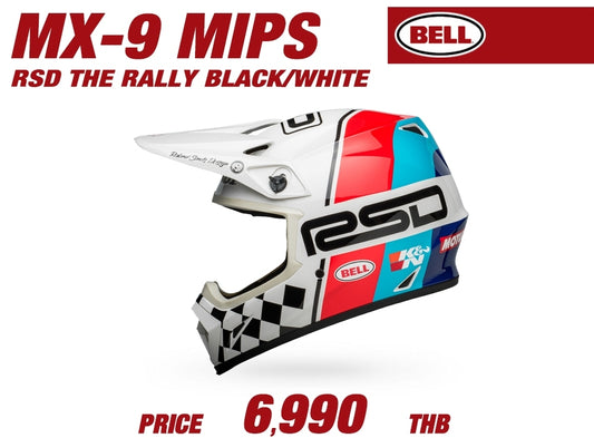 BELL MX-9 MIPS RSD THE RALLY GLOSS WHITE/BLACK
